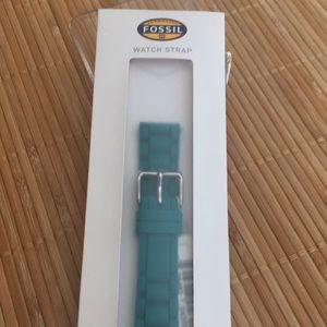 Fossil silicone strap